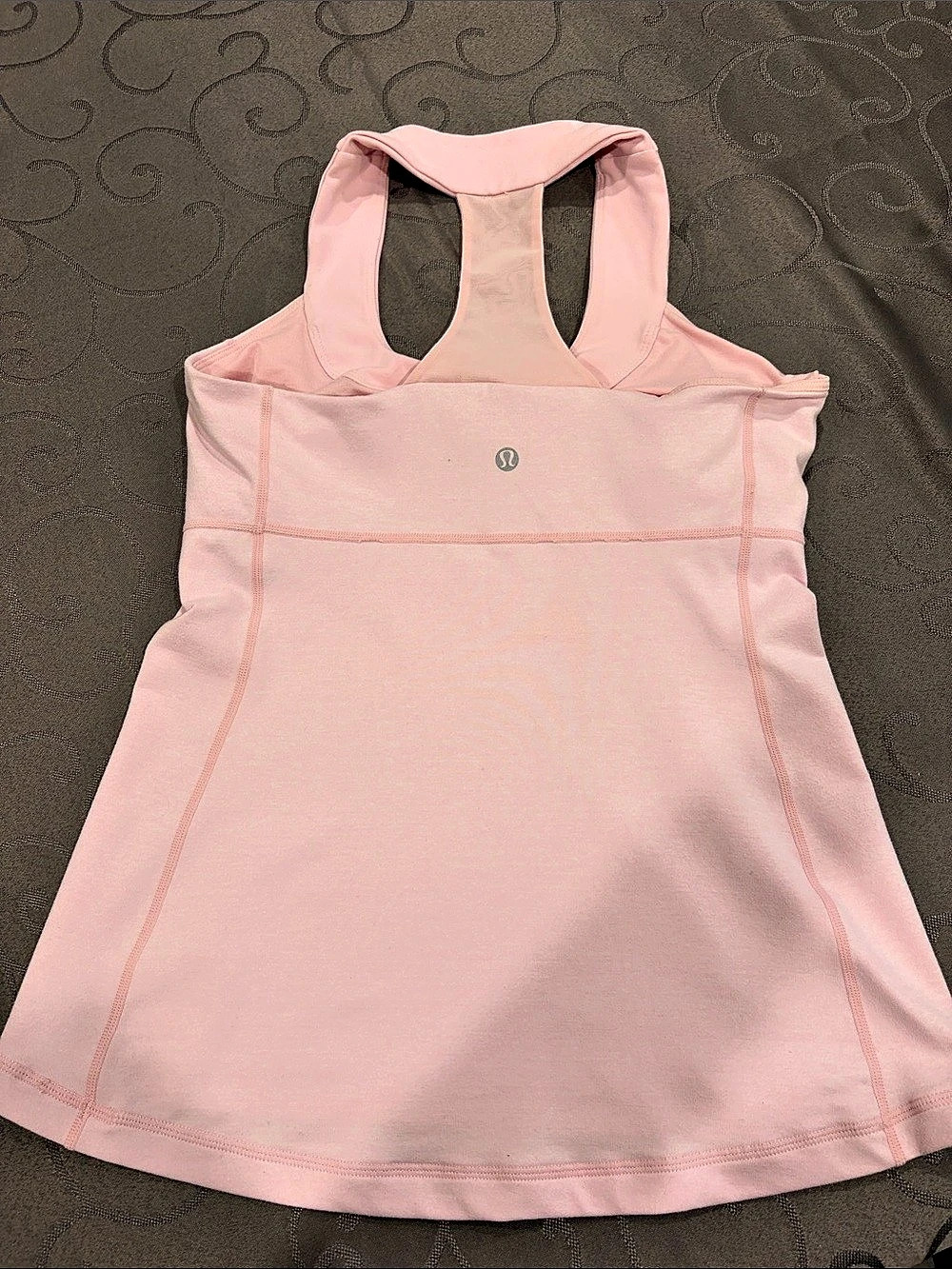 Lululemon Scoop Neck Tank Top in Pale Pink - Size 8